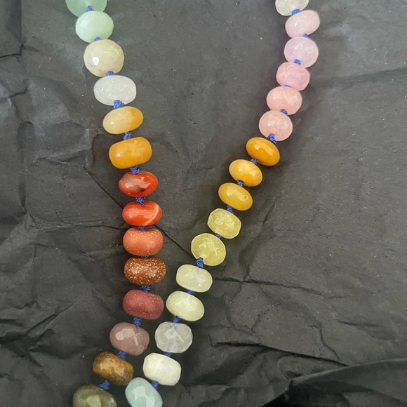 Rainbow stone necklace! - Picture 3 of 5
